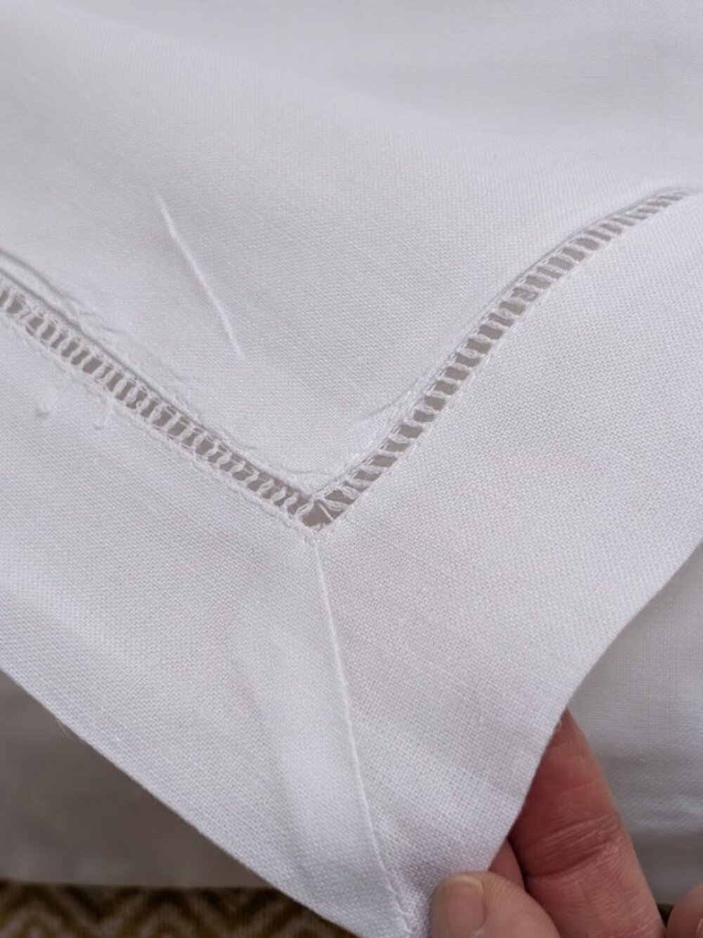 1 Pc White Linen Boudoir Sham Baby Pillow Sham - Picture 10 of 11